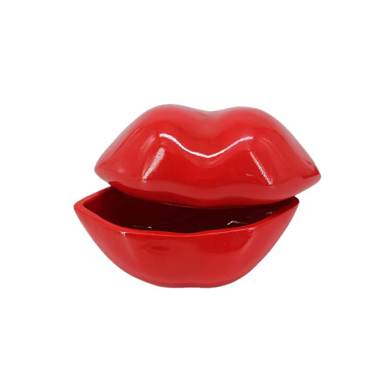 Le Forge Hot Lips Resin Box - Red | Koop.co.nz