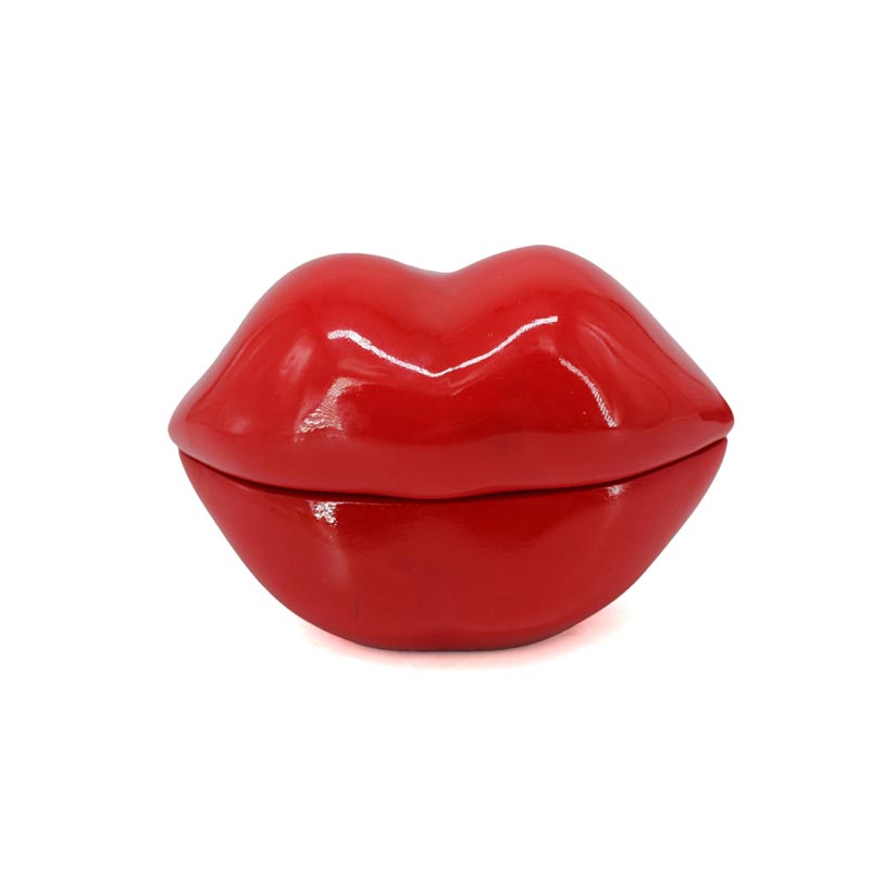 Le Forge Hot Lips Resin Box - Red | Koop.co.nz