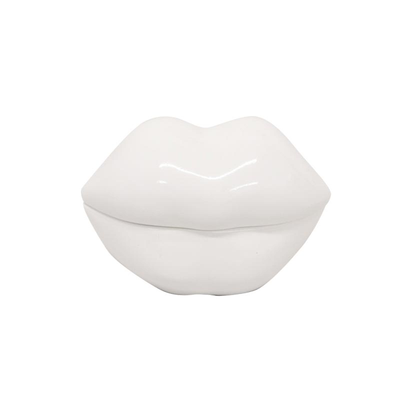 Le Forge Hot Lips Resin Box - White | Koop.co.nz