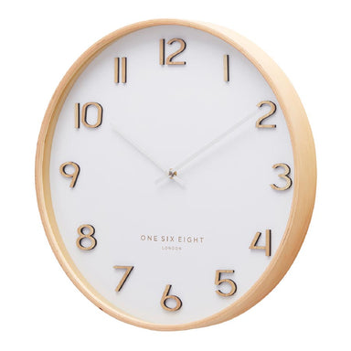 One Six Eight Wallace White Wall Clock (53cm) | Koop.co.nz