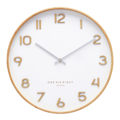 One Six Eight Wallace White Wall Clock (53cm) | Koop.co.nz