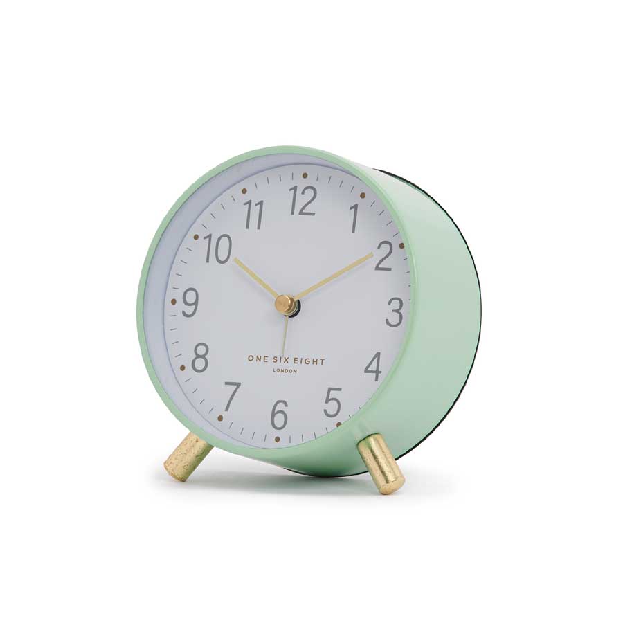 One Six Eight Maisie Alarm Clock with Light - Mint | Koop.co.nz