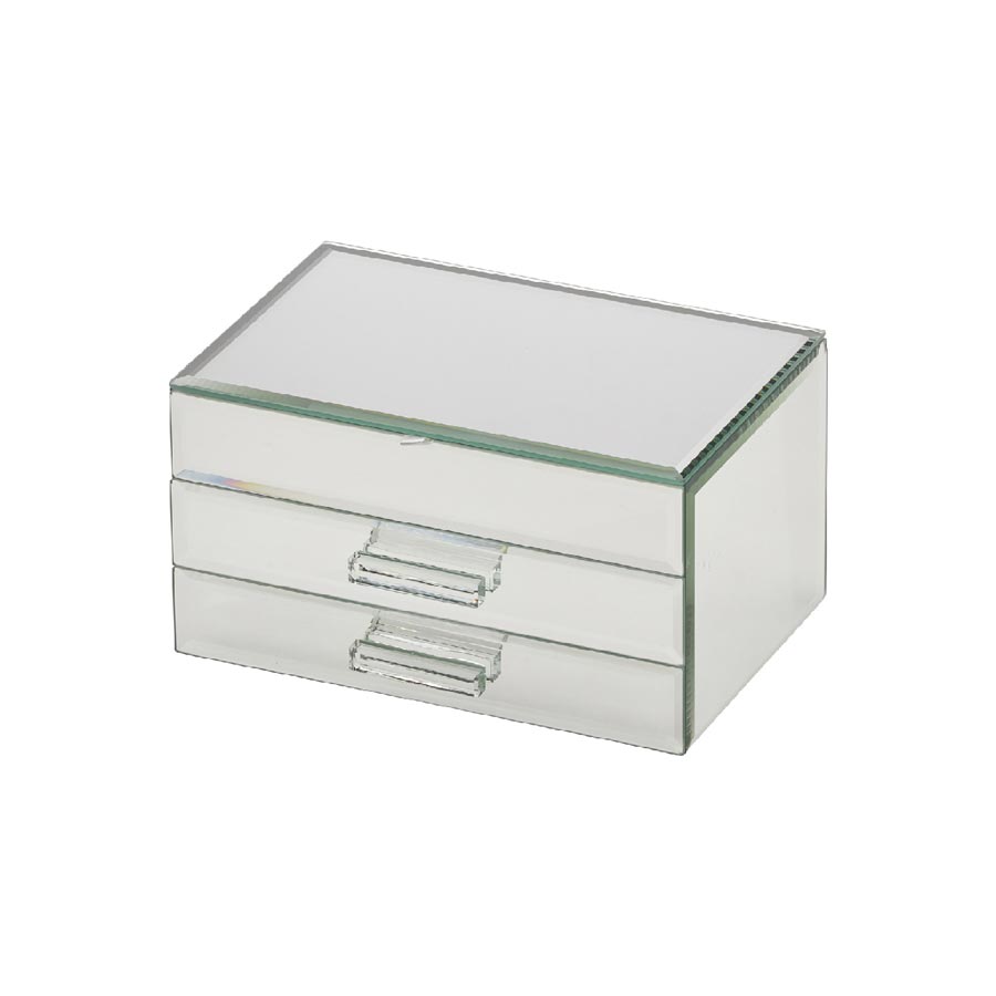 One Six Eight Gabriella Medium Jewellery Box - Mirrored | Koop.co.nz