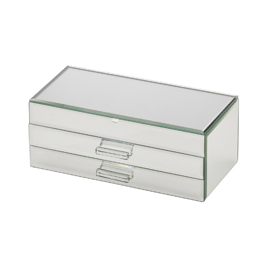One Six Eight Gabriella Large Jewellery Box - Mirrored | Koop.co.nz