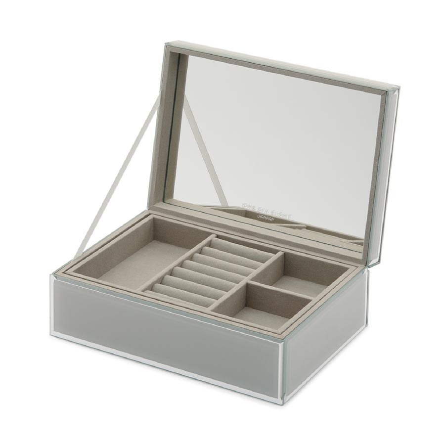 One Six Eight Sara Large Jewellery Box - Cool Grey | Koop.co.nz