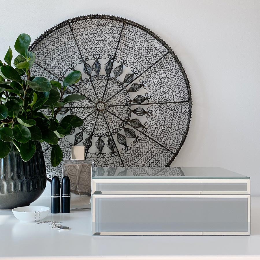 One Six Eight Sara Large Jewellery Box - Cool Grey | Koop.co.nz