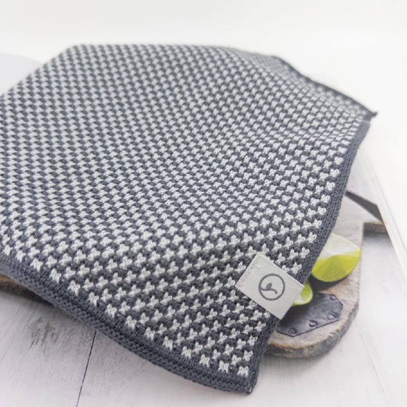 Ecovask Heritage Organic Cotton Dish Cloths (2pk) - Aoraki Stone | Koop.co.nz