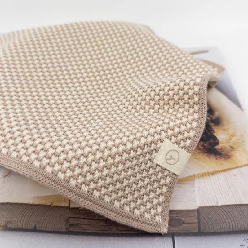 Ecovask Heritage Organic Cotton Dish Cloths (2pk) - Tussock | Koop.co.nz