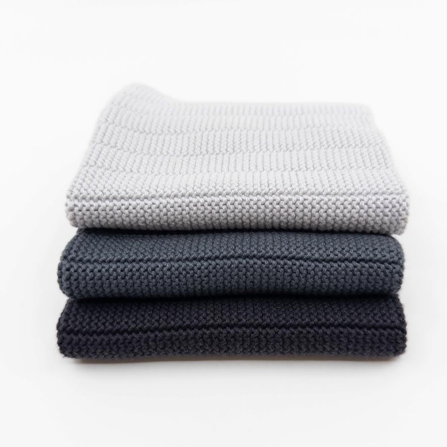 Ecovask Organic Cotton Dish Cloths (3pk) - Manhattan | Koop.co.nz