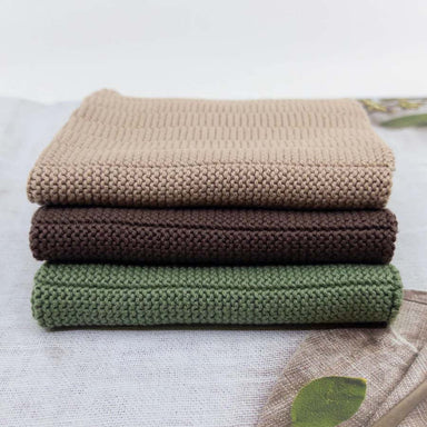 Ecovask Organic Cotton Dish Cloths (3pk) - Fauna | Koop.co.nz
