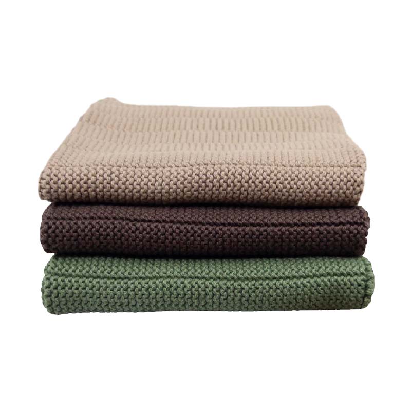 Ecovask Organic Cotton Dish Cloths (3pk) - Fauna | Koop.co.nz