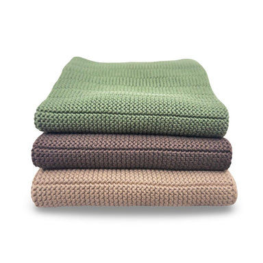 Ecovask Organic Cotton Dish Cloths (3pk) - Fauna | Koop.co.nz