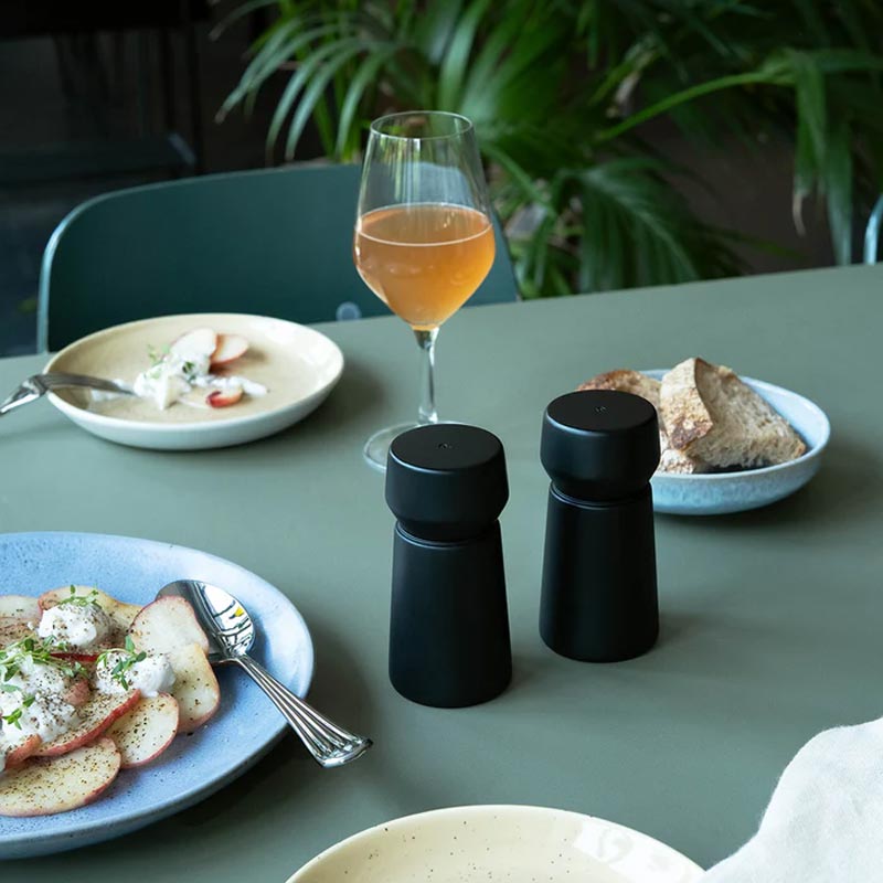 Amsterdam Salt & Pepper Mill Set - Black (11cm)