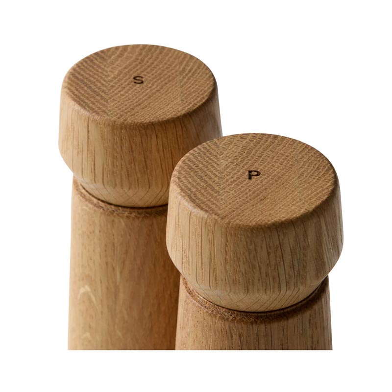 Amsterdam Salt & Pepper Mill Set - Natural Oak (11cm)