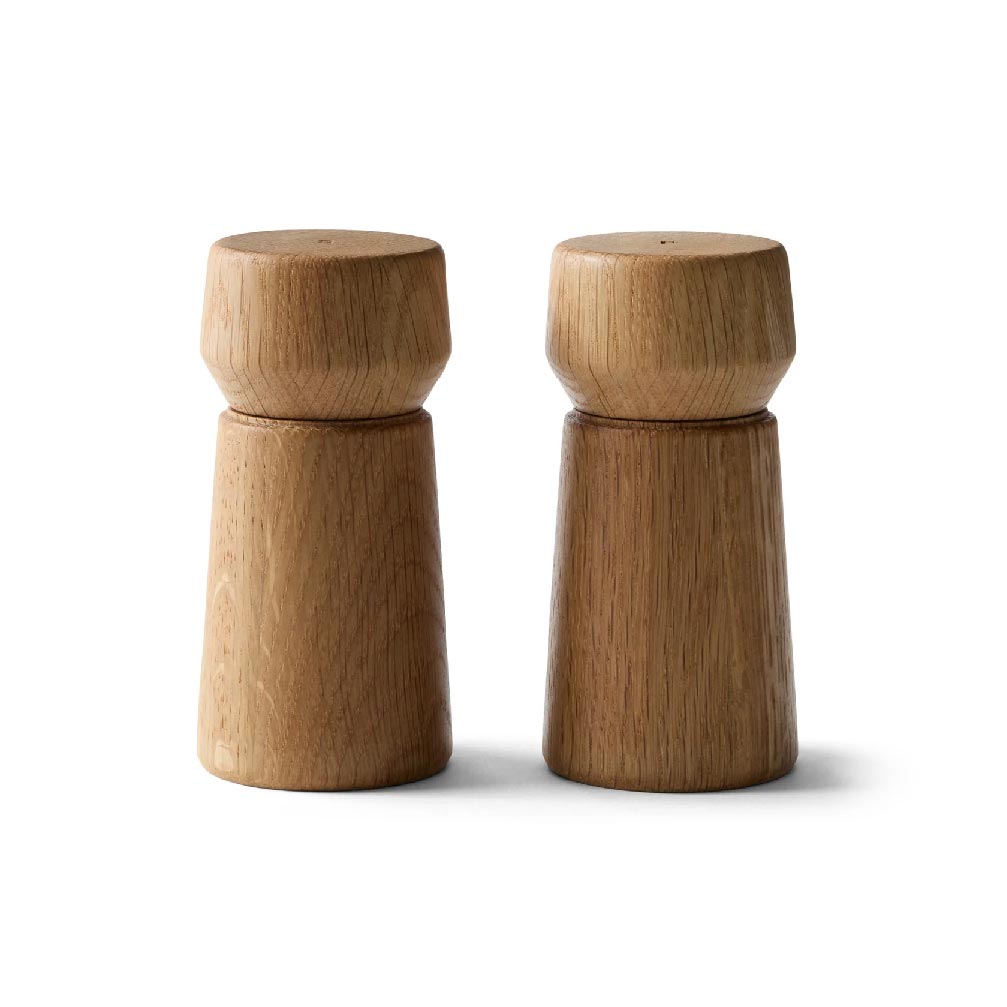 Amsterdam Salt & Pepper Mill Set - Natural Oak (11cm)