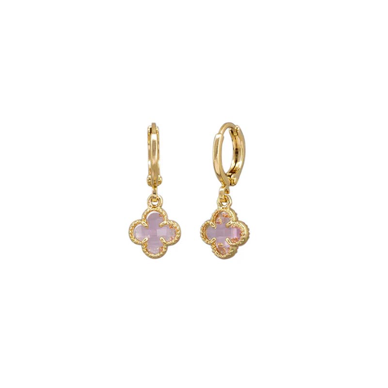 Tiger Tree Felice Huggie Earrings - Pink | Koop.co.nz