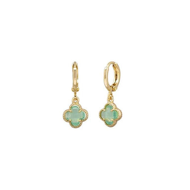 Tiger Tree Felice Huggie Earrings - Mint | Koop.co.nz