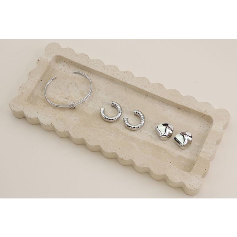 Tiger Tree Zoe Silver Hoop Earrings | Koop.co.nz