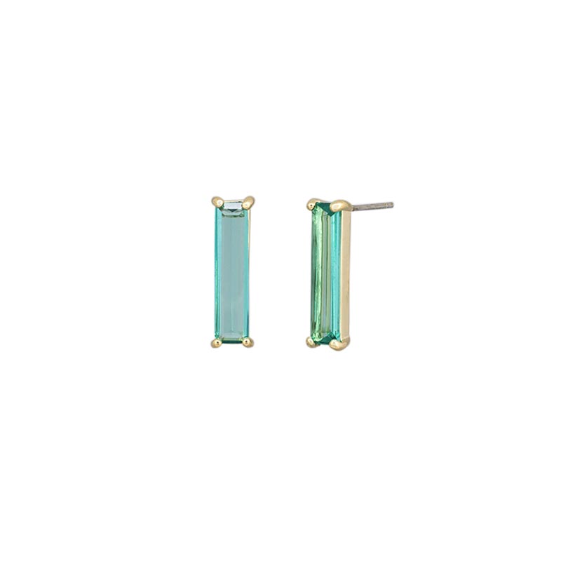 Tiger Tree Augusta Aqua Earrings - Gold | Koop.co.nz