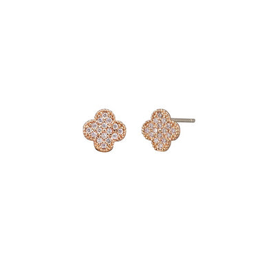 Tiger Tree Felice Crystal Stud Earrings - Rose Gold | Koop.co.nz
