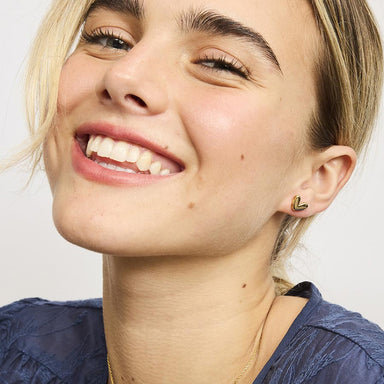 Tiger Tree Philia Heart Stud Earrings - Gold | Koop.co.nz