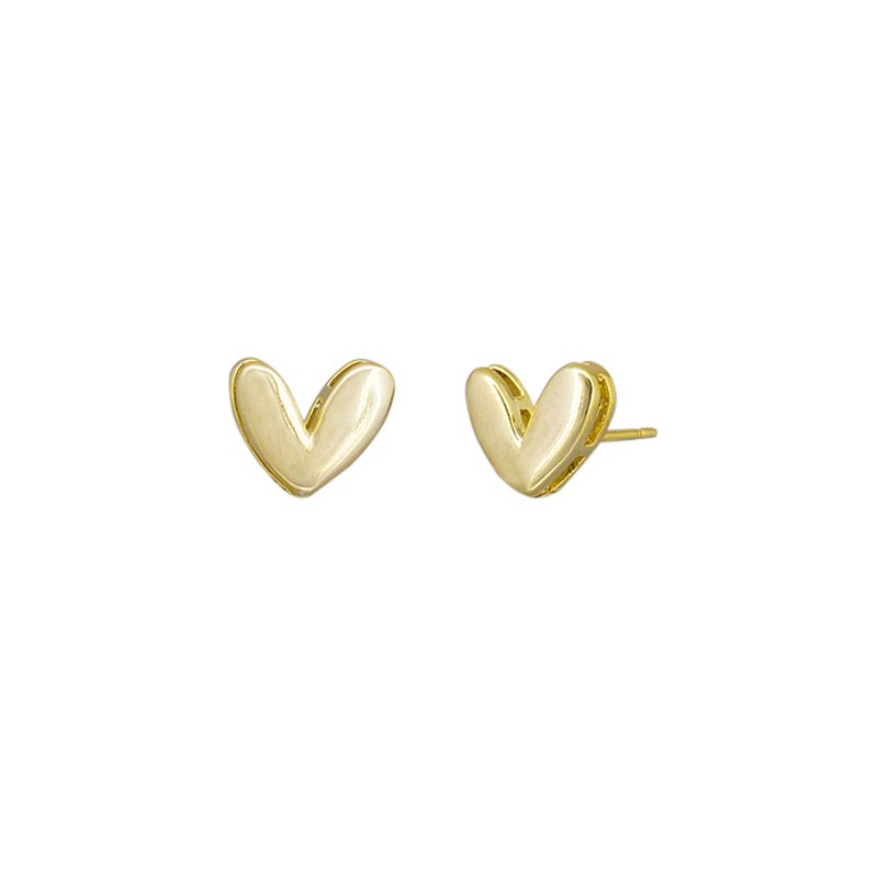 Tiger Tree Philia Heart Stud Earrings - Gold | Koop.co.nz