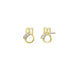 Tiger Tree Winnie Gold Stud Earrings | Koop.co.nz
