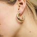 Tiger Tree Zoe Gold Hoop Earrings | Koop.co.nz