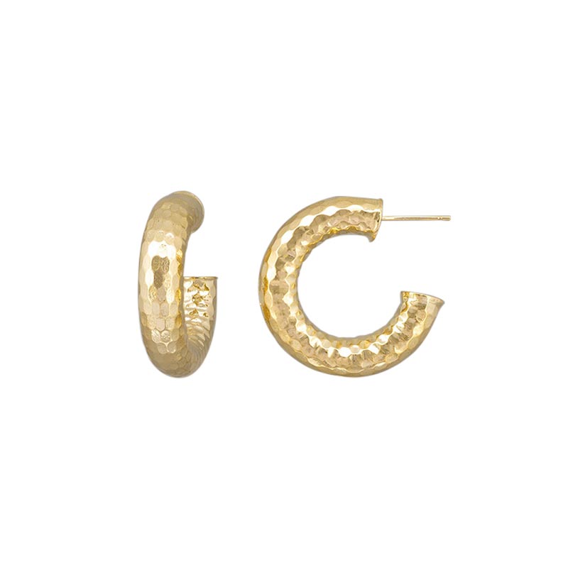 Tiger Tree Zoe Gold Hoop Earrings | Koop.co.nz