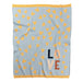 Indus Design Baby Blanket – Blue Love Heart | Koop.co.nz