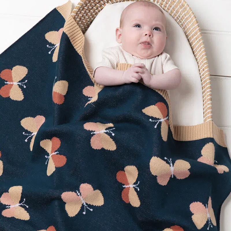 Indus Design Baby Blanket – Beau Butterfly | Koop.co.nz