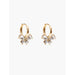 Antler Gold Crystal Bow Huggie Earrings | Koop.co.nz