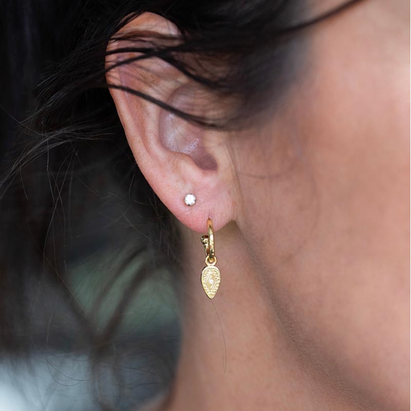 Antler Gold Gracie Petite Hoop Earrings | Koop.co.nz