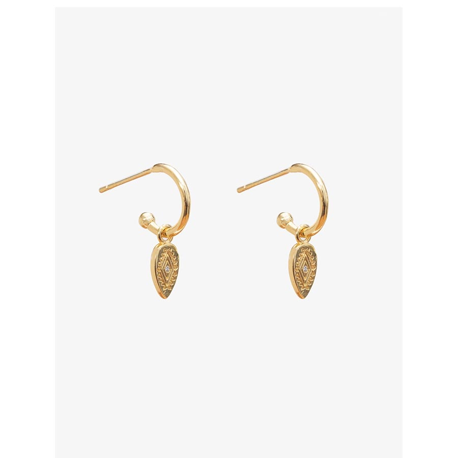 Antler Gold Gracie Petite Hoop Earrings | Koop.co.nz