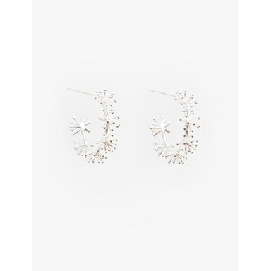 Antler Soft Wishes Silver Hoop Earrings | Koop.co.nz