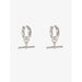 Antler Silver Fob Earrings | Koop.co.nz