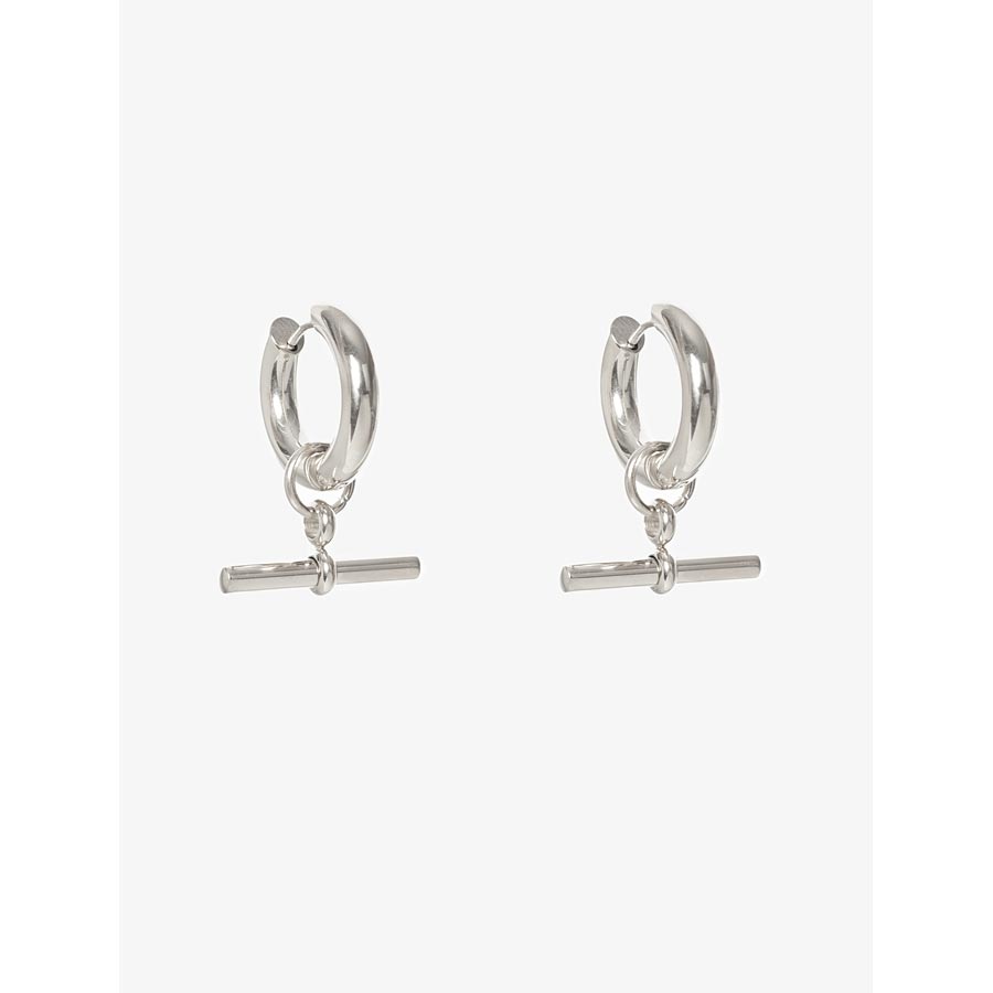 Antler Silver Fob Earrings | Koop.co.nz