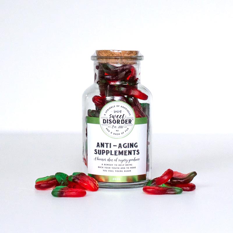 Sweet Disorder Anti-Aging Supplements | Novelty Gift Candy - Edible ...