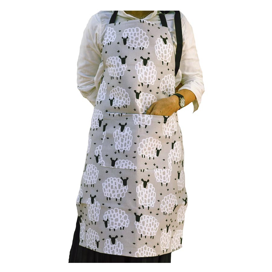 Allgifts Grey Sheep Apron | Koop.co.nz