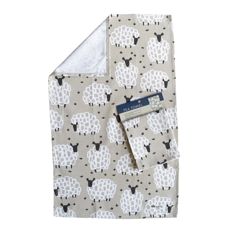Allgifts Grey Sheep Tea Towel | Koop.co.nz