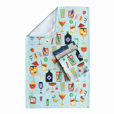 Allgifts Cocktails Tea Towel | Koop.co.nz