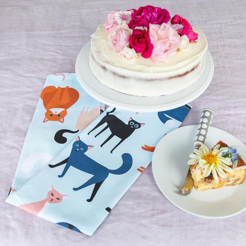 Allgifts Colourful Cats Tea Towel | Koop.co.nz