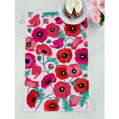 Allgifts Poppies Tea Towel | Koop.co.nz