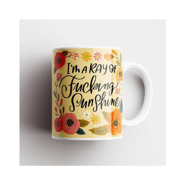 Disrupted Industries Floral Novelty Mug - I'm A Ray Of F**king Sunshine | Koop.co.nz