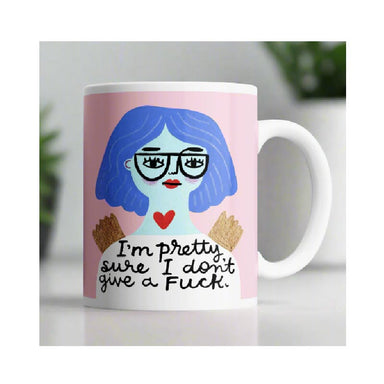 Disrupted Industries Grumpy Angel Mug - I'm Pretty Sure I Don't Give A Fuck | Koop.co.nz