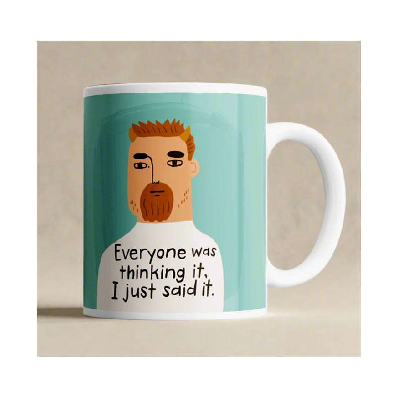 Disrupted Industries Grumpy Man Mug - Everyone Was Thinking It | Koop.co.nz