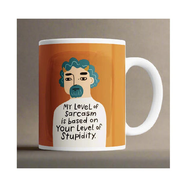 Disrupted Industries Grumpy Man Mug - My Level Of Sarcasm | Koop.co.nz