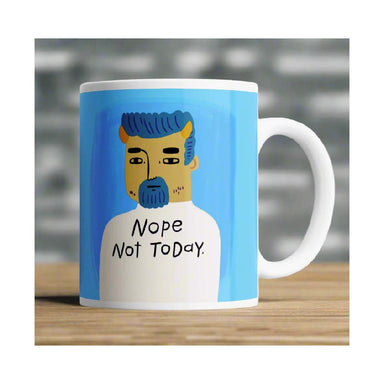 Disrupted Industries Grumpy Man Mug - Nope Not Today | Koop.co.nz