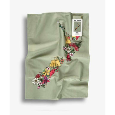 Image Vault Cotton Tea Towel - NZ Flora | Koop.co.nz