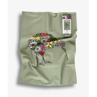 Image Vault Cotton Tea Towel - Kiwi Flora | Koop.co.nz